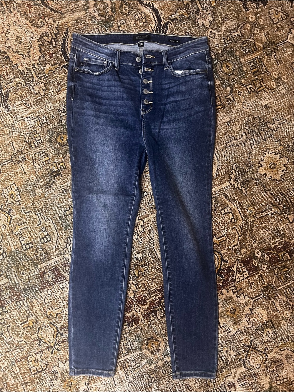 NWOT Judy Blue Jeans 15 32 Button Skinny Fit